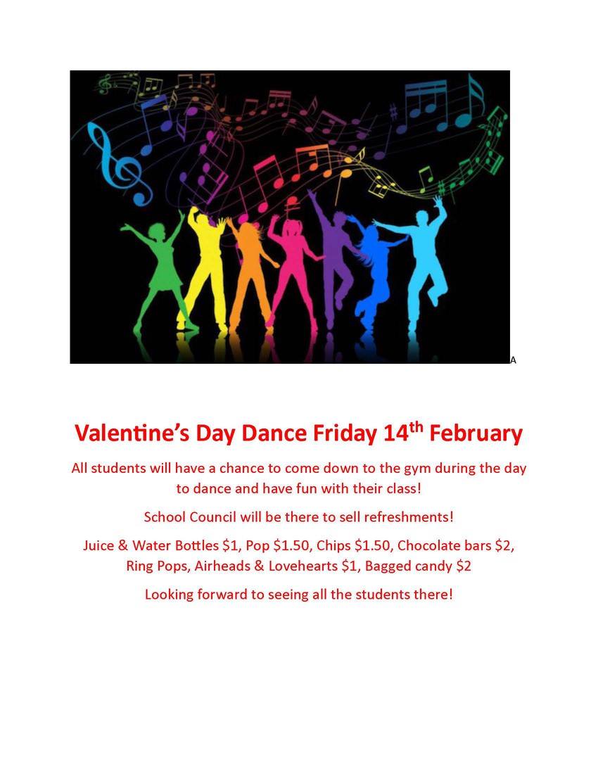 Whole School Valentine's Day Dance - Feb. 14, 2025